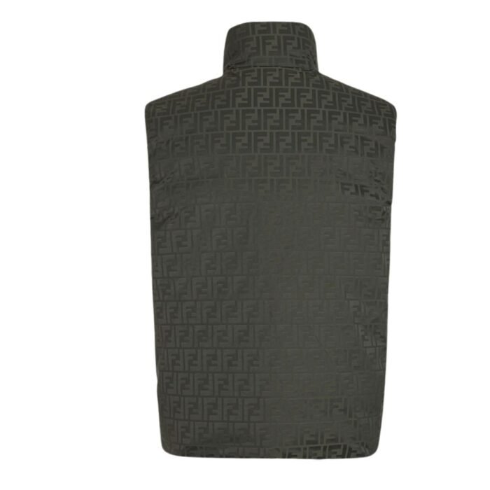 FENDI VEST GREEN FF NYLON GILET