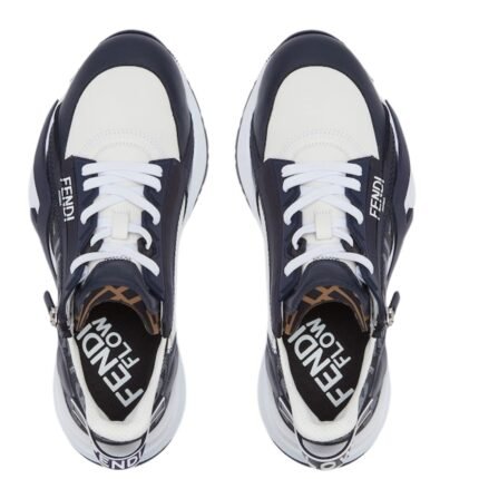FENDI FLOW SNEAKERS LEATHER LOW-TOPS
