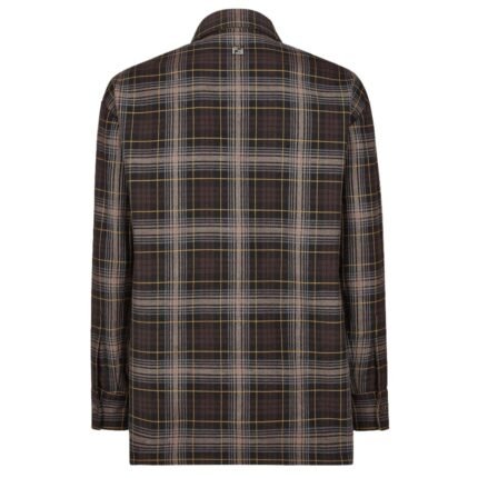 FENDI BLOUSON BROWN FENDI TARTAN GO TO JACKET