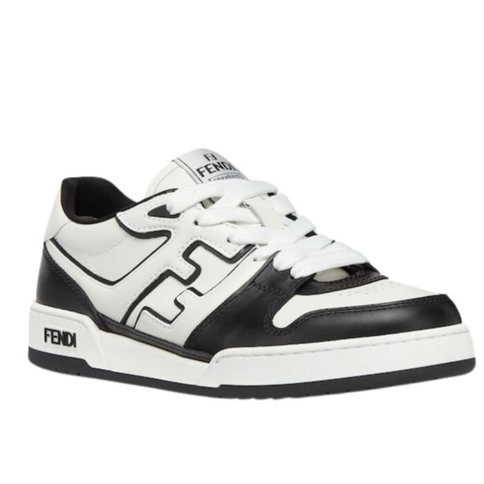 FENDI MATCH SNEAKERS LEATHER LOW-TOPS