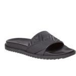 FENDI SLIDES BLACK RUBBER FOOTBED
