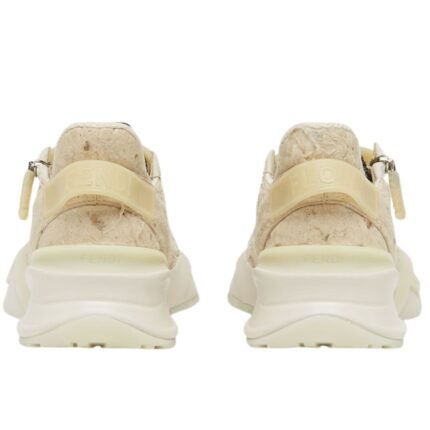 FENDI FLOW KENGO KUMA NATURAL WASHI PAPER RUNNING SNEAKERS