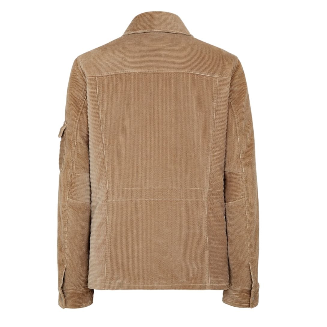 2 FENDI LIGHT BROWN CORDUROY BLOUSON
