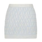 FENDI FF CASHMERE AND WOOL MINI SKIRT