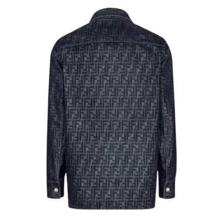 FENDI BLUE FF JEANS JACKET