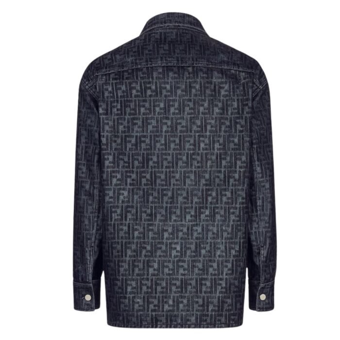 FENDI BLUE FF JEANS JACKET