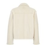 FENDI WHITE SHEARLING BLOUSON