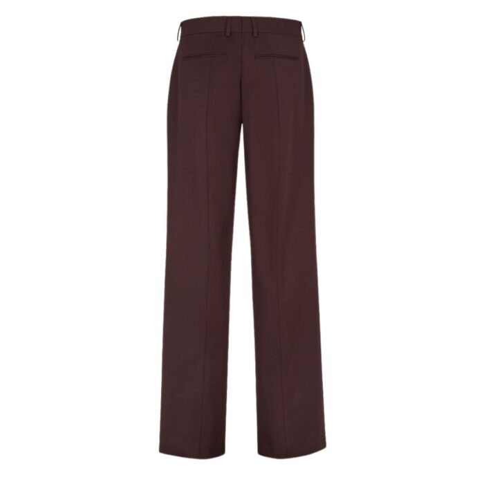 FENDI BURGUNDY WOOL PANTS