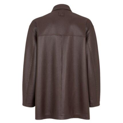 FENDI BROWN DEERSKIN BLOUSON