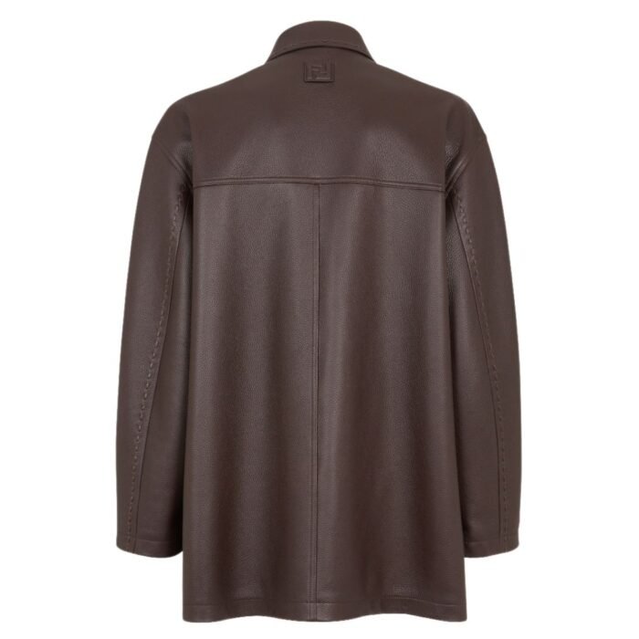 FENDI BROWN DEERSKIN BLOUSON