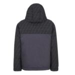 FENDI BLOUSON BLACK LEATHER PLEATED BOMBER JACKET