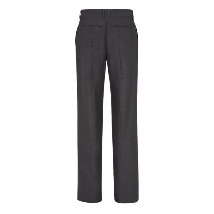 FENDI GRAY WOOL PANTS
