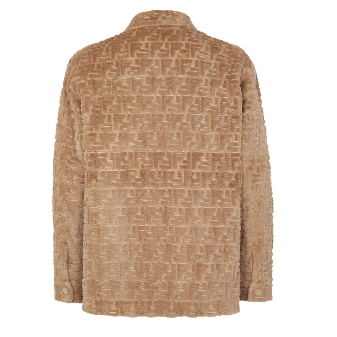 2 FENDI BEIGE FF MINK JACKET