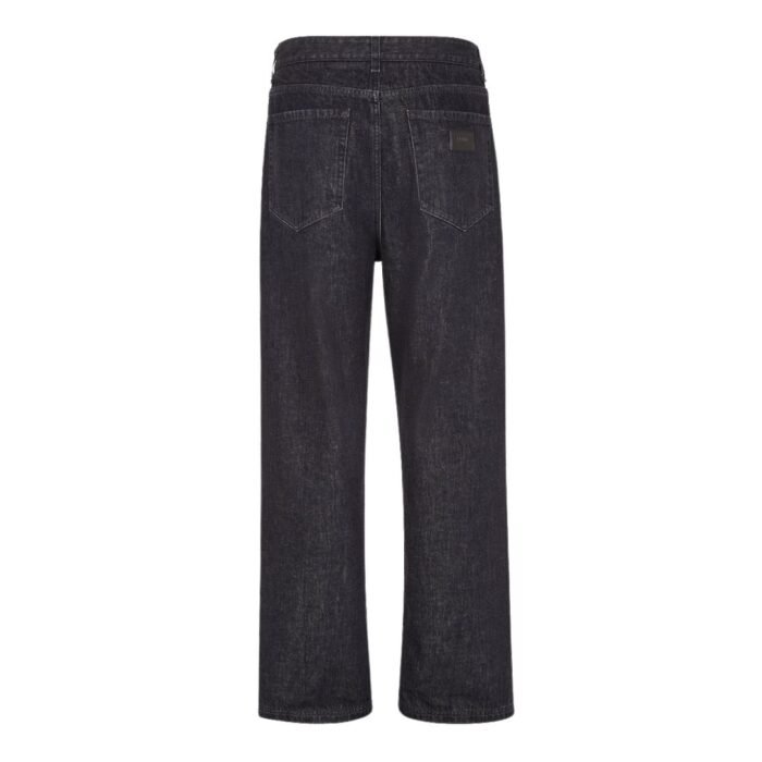 FENDI LONG JEANS BLACK DENIM PANTS
