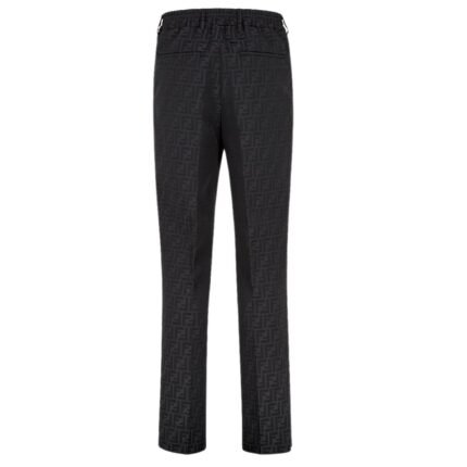 FENDI BLACK FABRIC PANTS
