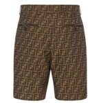 FENDI BERMUDAS FF JACQUARD FABRIC PANTS