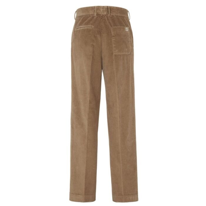 FENDI LIGHT BROWN CORDUROY PANTS