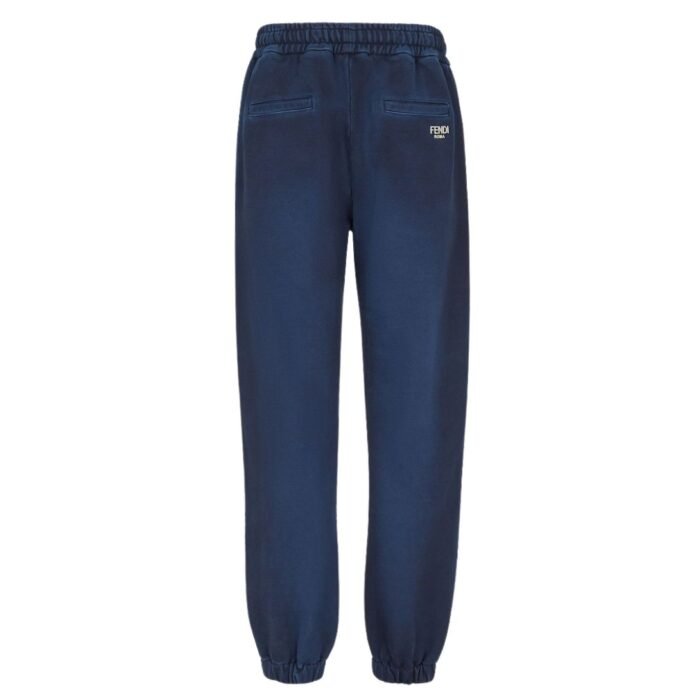 FENDI BLUE COTTON PANTS