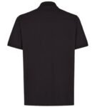 FENDI BLACK COTTON POLO SHIRT