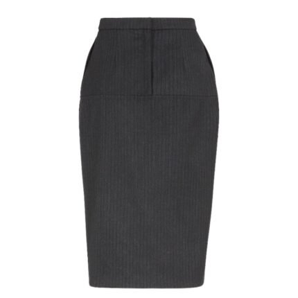 FENDI PINSTRIPED WOOL SKIRT