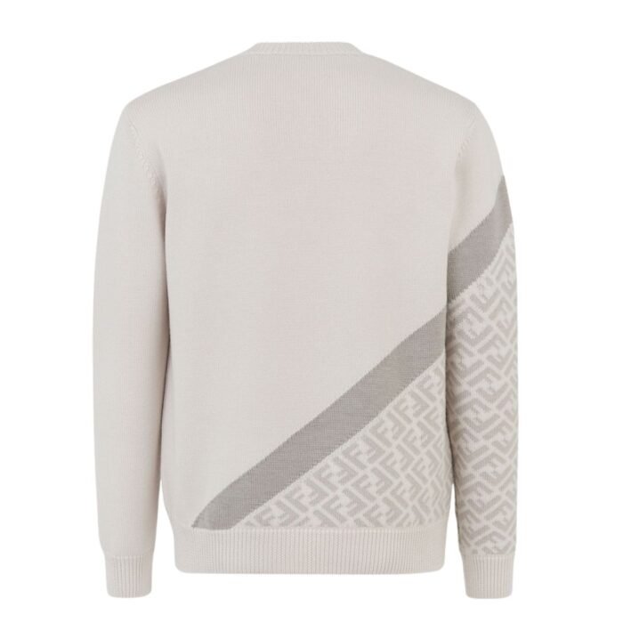 FENDI WHITE WOOL SWEATER