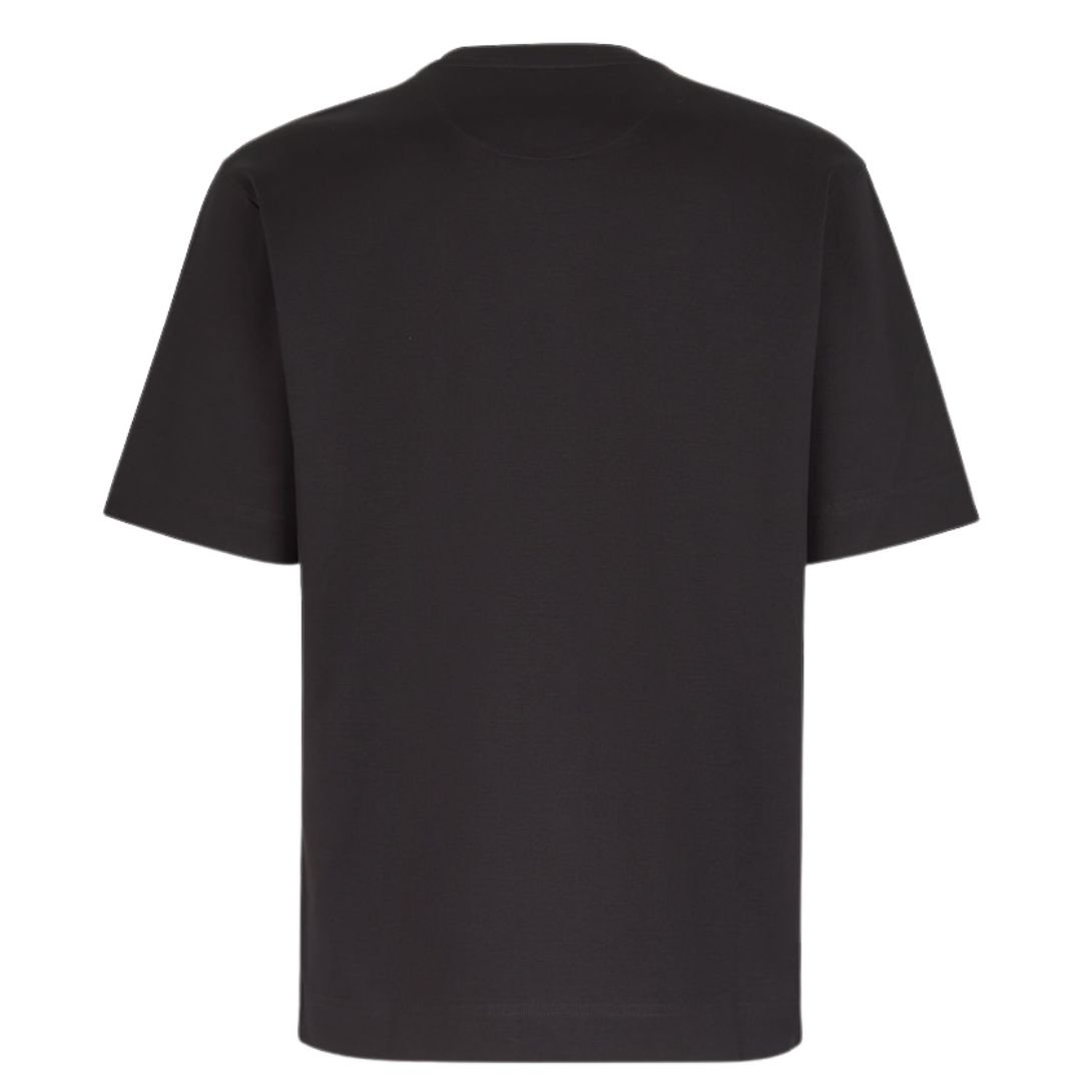 2 FENDI BLACK JERSEY T-SHIRT