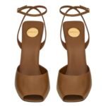 SAINT LAURENT LA SCANDALE SANDALS IN SMOOTH LEATHER