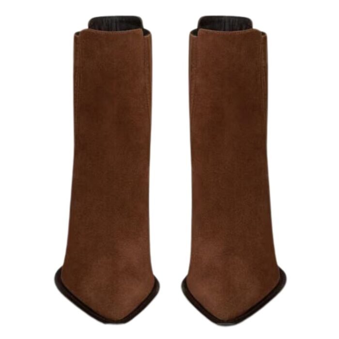 SAINT LAURENT THEO CHELSEA BOOTIES IN SUEDE