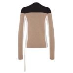 FENDI SWEATER BEIGE WOOL AND VISCOSE JUMPER