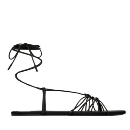 SAINT LAURENT BABYLONE SANDALS IN SMOOTH LEATHER