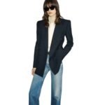 SAINT LAURENT JACKET IN WOOL GABARDINE
