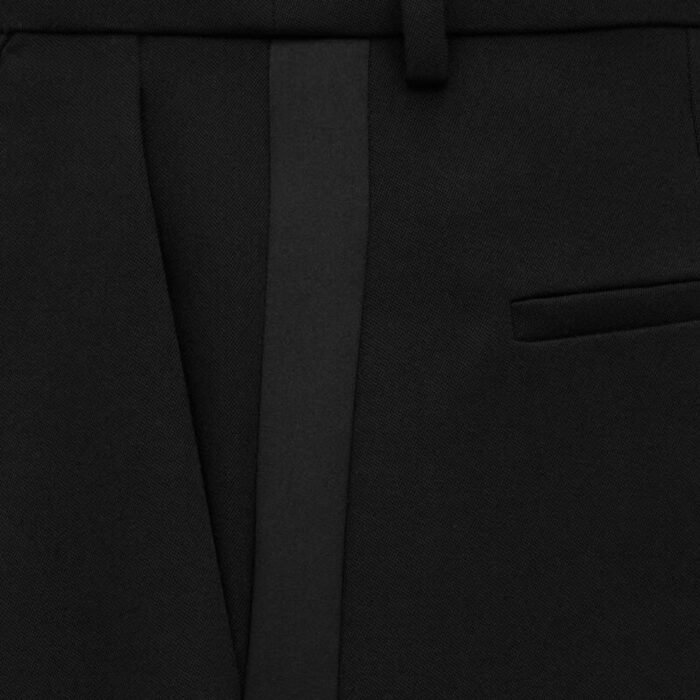 SAINT LAURENT TUXEDO PANTS IN GRAIN DE POUDRE