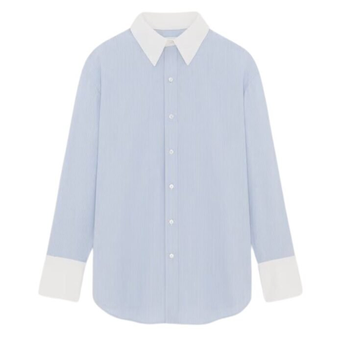 SAINT LAURENT WINCHESTER BOYFRIEND SHIRT IN COTTON
