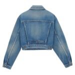 SAINT LAURENT 80S JACKET IN VINTAGE BLUE DENIM