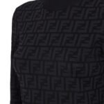 FENDI BLACK FF VISCOSE SWEATER