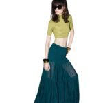 SAINT LAURENT CROP TOP IN WOOL