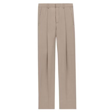 SAINT LAURENT HIGH-WAISTED PANTS IN CASHMERE