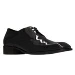 SAINT LAURENT JEAN DERBIES IN PATENT LEATHER