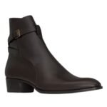 SAINT LAURENT WYATT JODPHUR BOOTS IN SMOOTH LEATHER