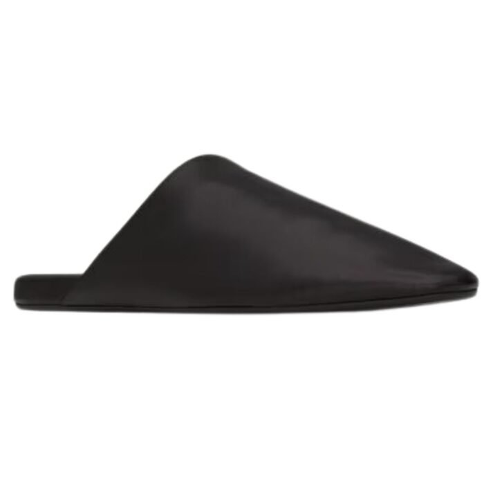 SAINT LAURENT PLAZA MULES IN SMOOTH LEATHER