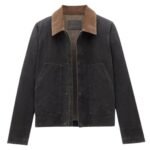 SAINT LAURENT WORK JACKET IN COTTON CANVAS AND CORDUROY