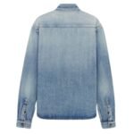 SAINT LAURENT CASSANDRE OVERSHIRT IN TROUVILLE BEACH BLUE DENIM