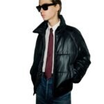 SAINT LAURENT CASSANDRE PUFFER JACKET IN NYLON