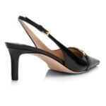 TOM FORD PATENT LEATHER WHITNEY SLINGBACK BLACK