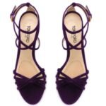 TOM FORD VELVET IDA SANDAL PURPLE
