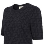 FENDI BLACK FF VISCOSE DRESS