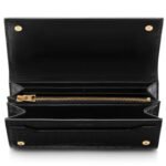 TOM FORD STAMPED CROCODILE LEATHER CONTINENTAL WALLET
