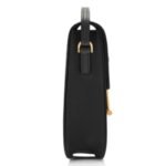 TOM FORD GRAIN LEATHER TARA MINI BAG ON STRAP BLACK