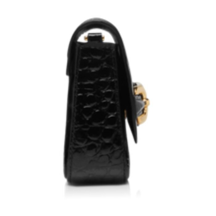 TOM FORD SHINY STAMPED CROCODILE LEATHER MINI BAG