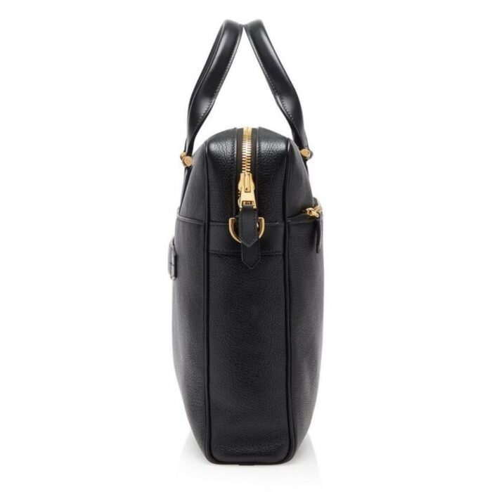 TOM FORD GRAIN LEATHER SLIM BRIEFCASE